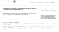 Desktop Screenshot of communityenterpriselaw.org